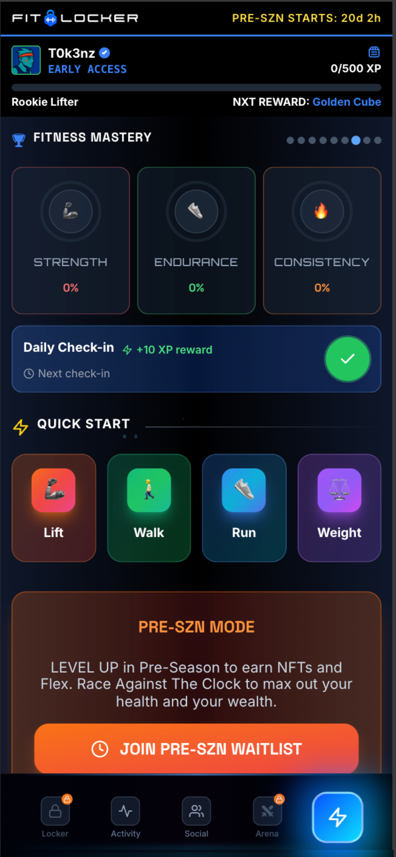 FitLocker - Farcaster Mini Apps screenshot
